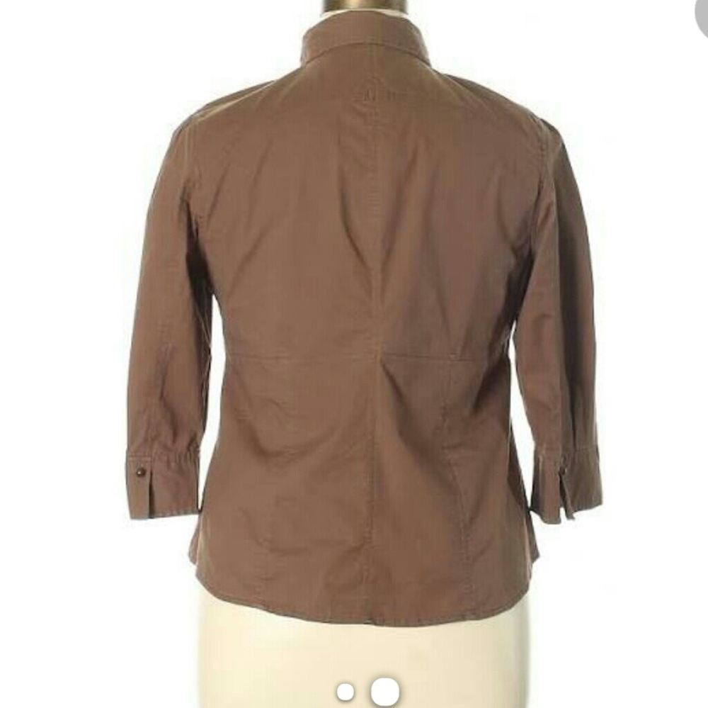 Button Down Brown Jacket - Picture 2 of 2